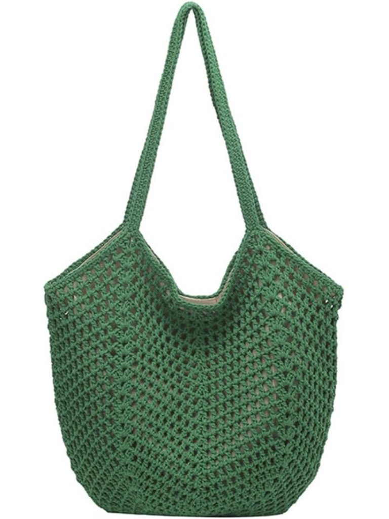 Beach Tote Bag For Women Crochet Purse Large Summer Hobo Woven Shoulder Handbag